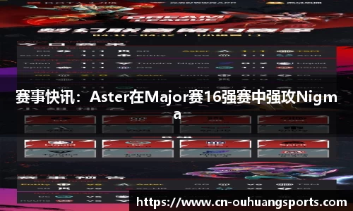 赛事快讯：Aster在Major赛16强赛中强攻Nigma