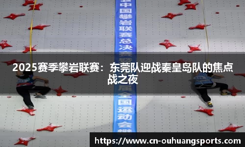 2025赛季攀岩联赛：东莞队迎战秦皇岛队的焦点战之夜